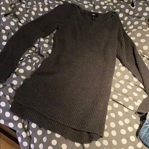 Mossimo grey longline sweater